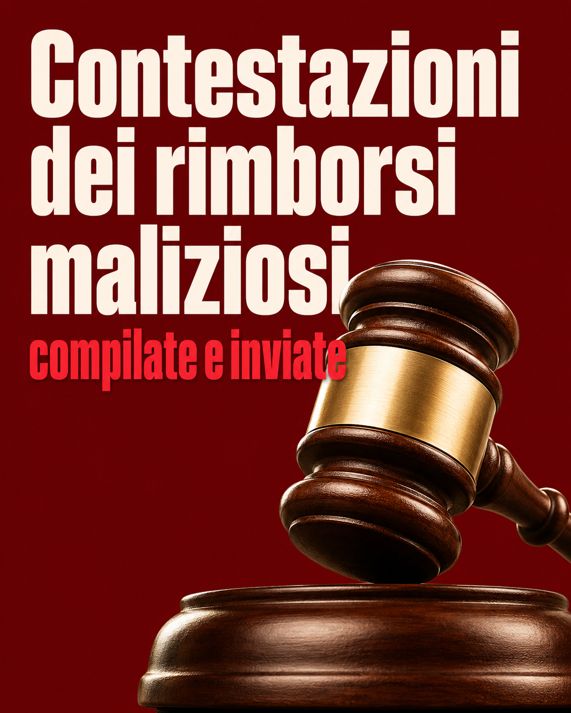 Contestazioni dei rimborsi maliziosi, compilate e inviate